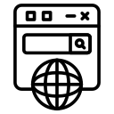 Website and digital hub icon