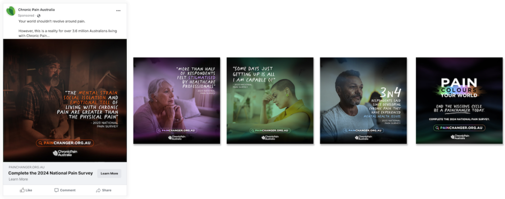 Chronic Pain Australia 2024 - Media ads